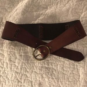 FREE PEOPLE leather waist belt. 37 inches long
